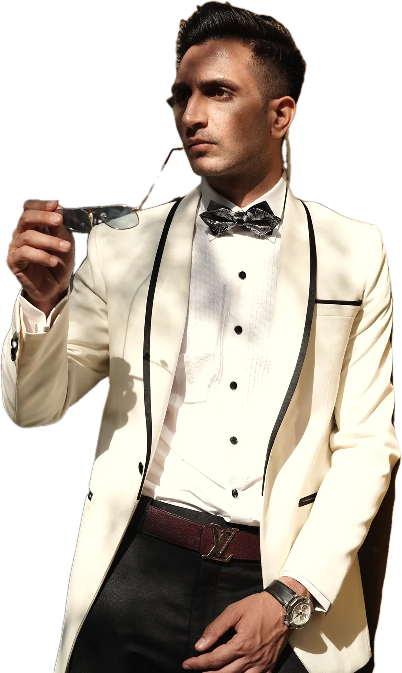 Tuxedo — Shawl lapel, in ivory
