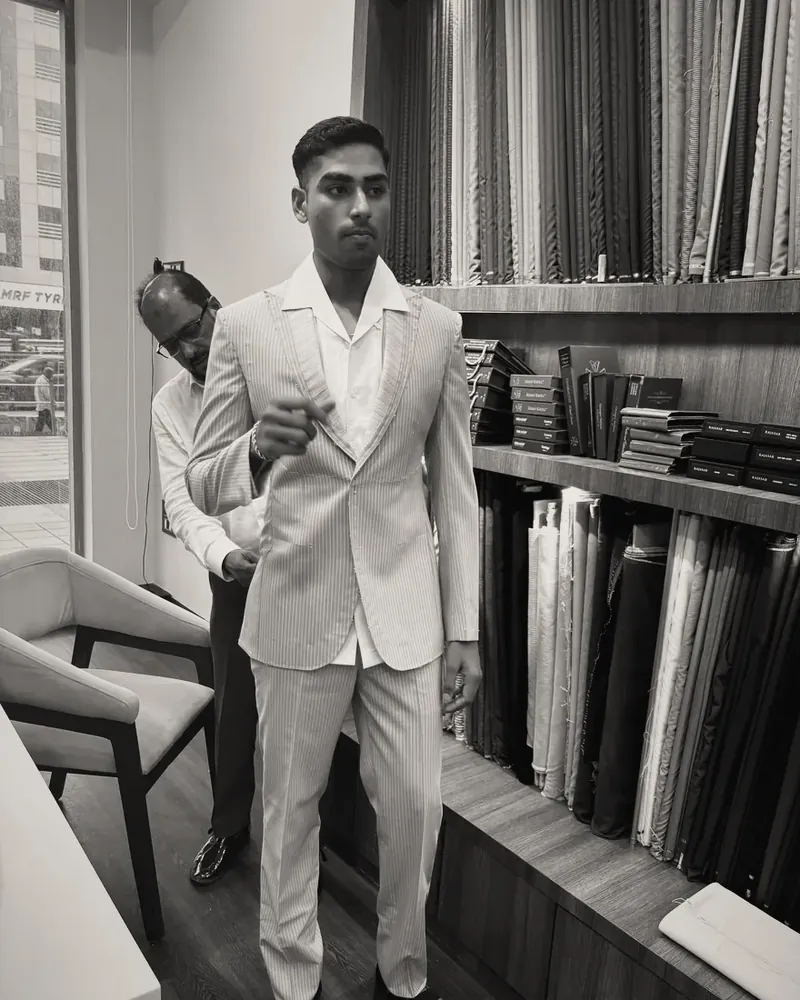 A fitting at the RAJASAB atelier