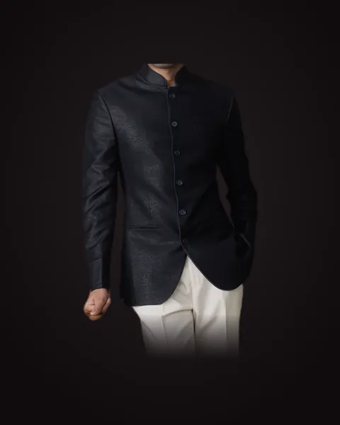 Bandhgala in black
