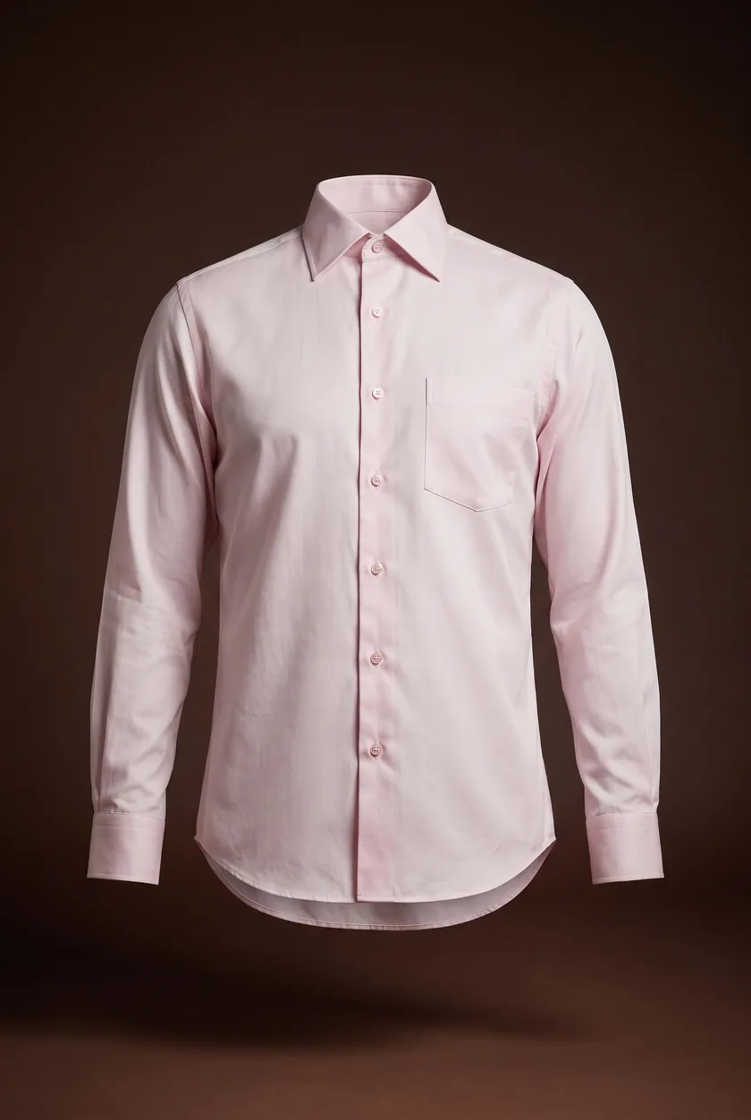 Chelsea Shirt, pale pink, spread collar, chest pocket
