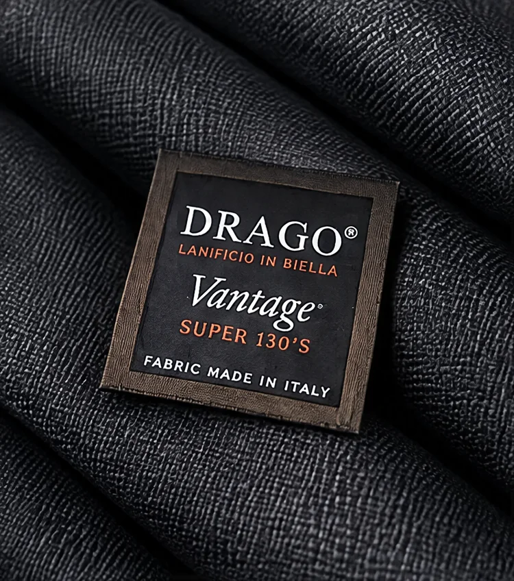 Drago woven label on its cloth