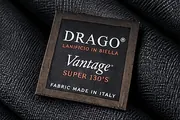 Drago woven label on its cloth