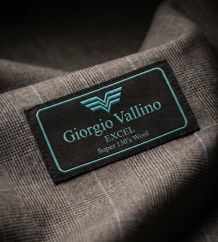 Giorgio Vallino woven label on its cloth