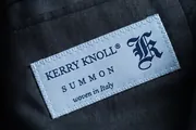 Kerry Knoll woven label on its cloth